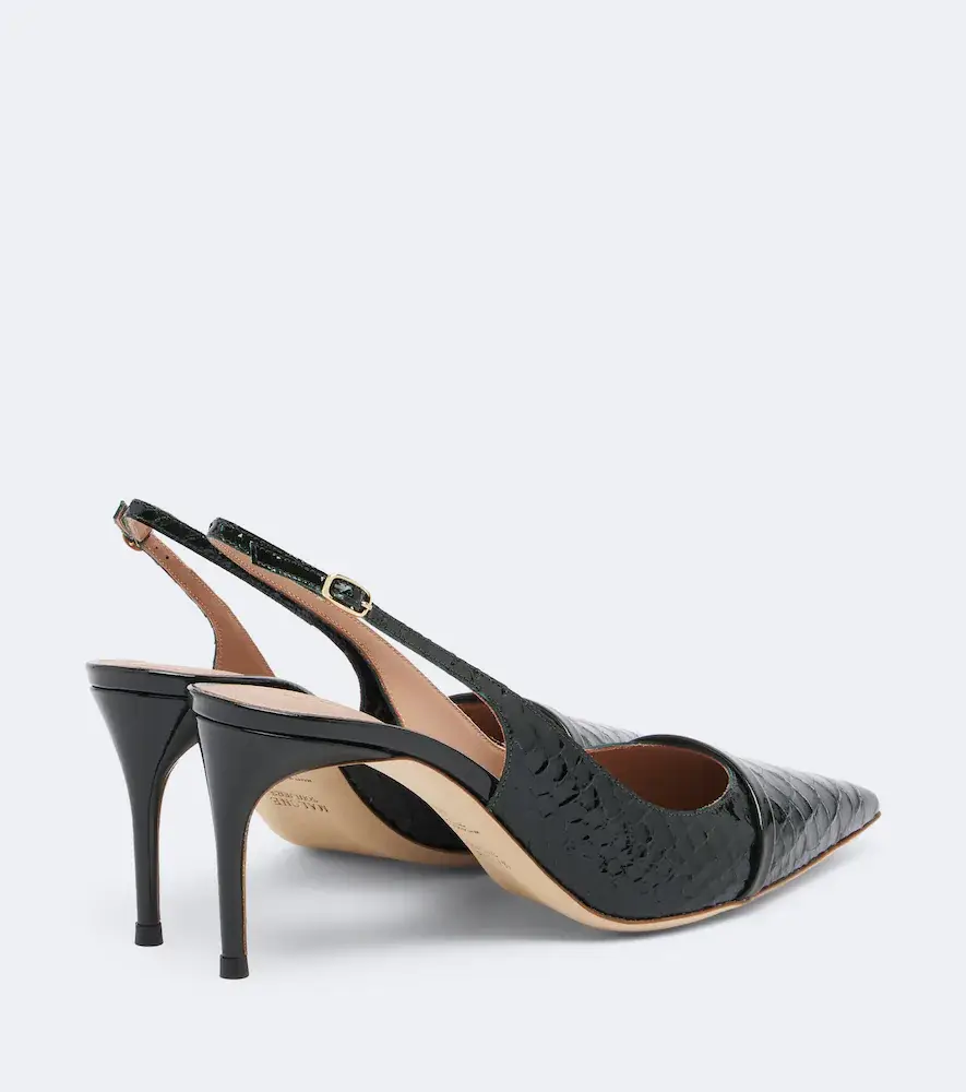 Malone Souliers Schiffer patent leather slingback pumps | Thumbnail 3