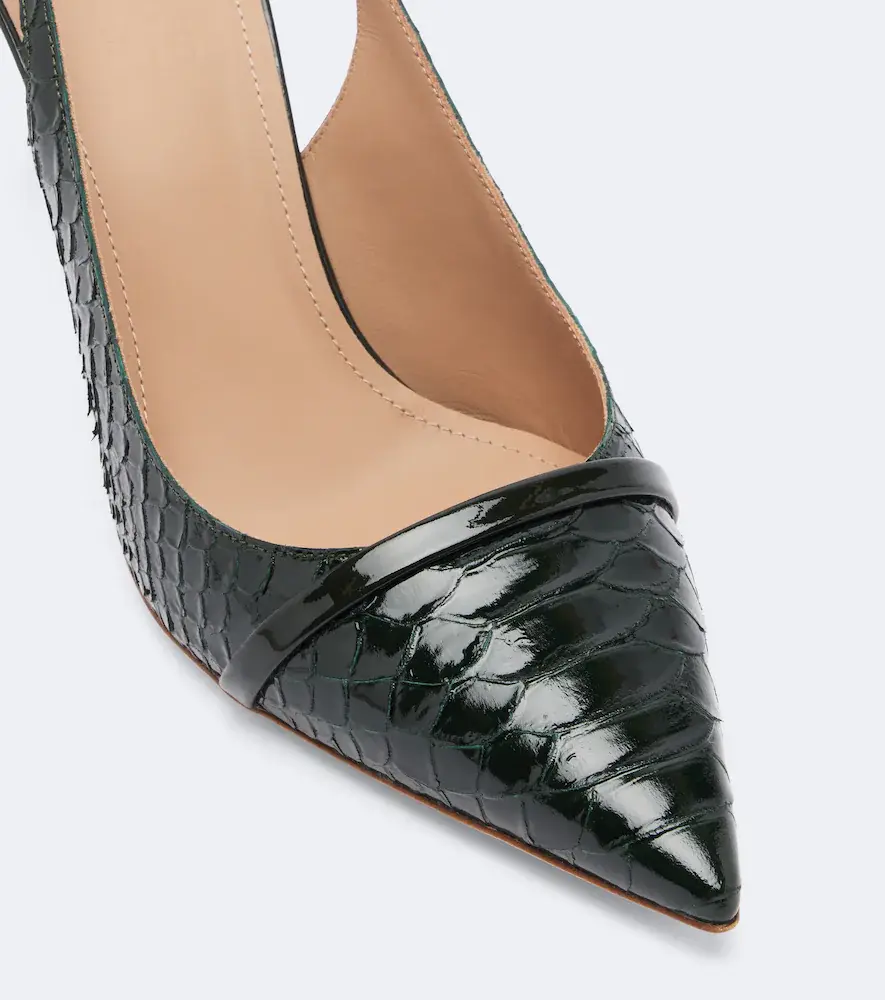 Malone Souliers Schiffer patent leather slingback pumps | Thumbnail 4