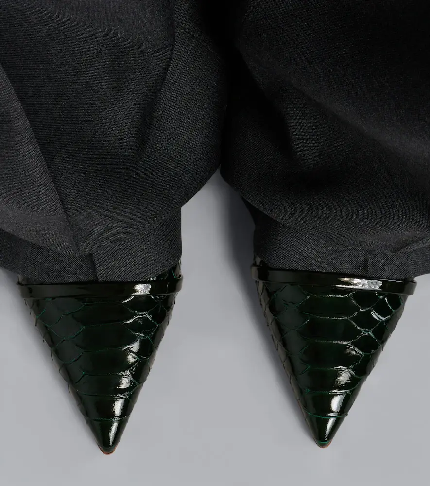 Malone Souliers Schiffer patent leather slingback pumps | Thumbnail 6