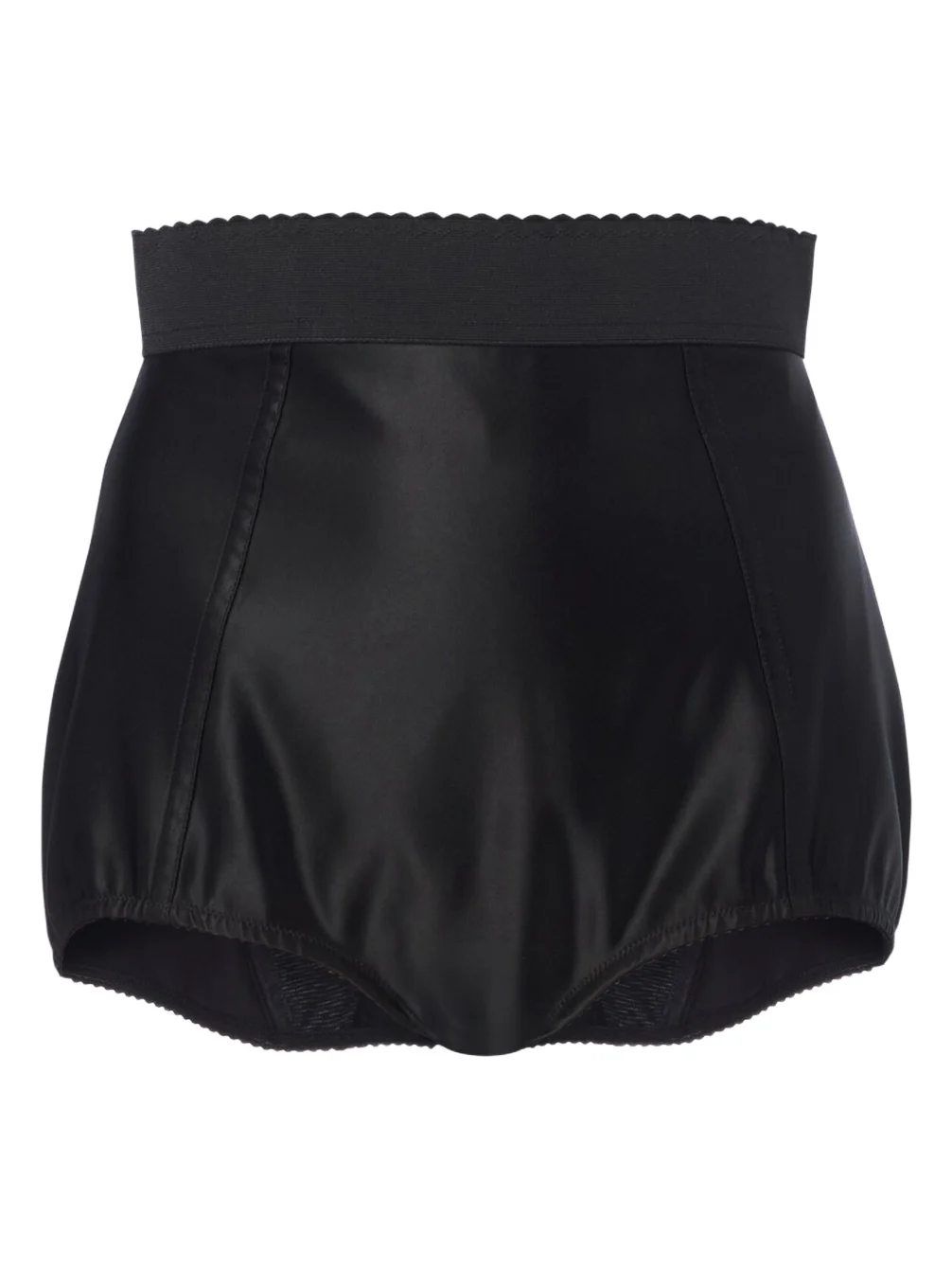 Dolce & Gabbana Scalloped satin micro shorts