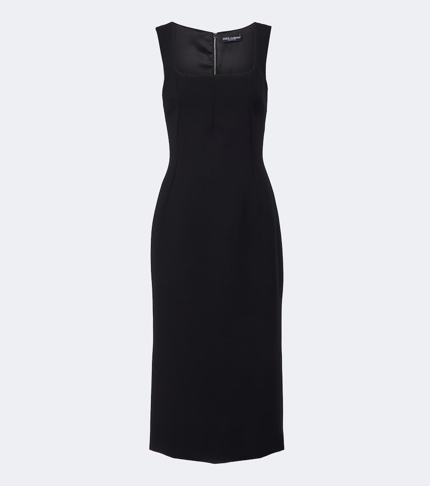 Dolce & Gabbana Virgin wool crêpe midi dress