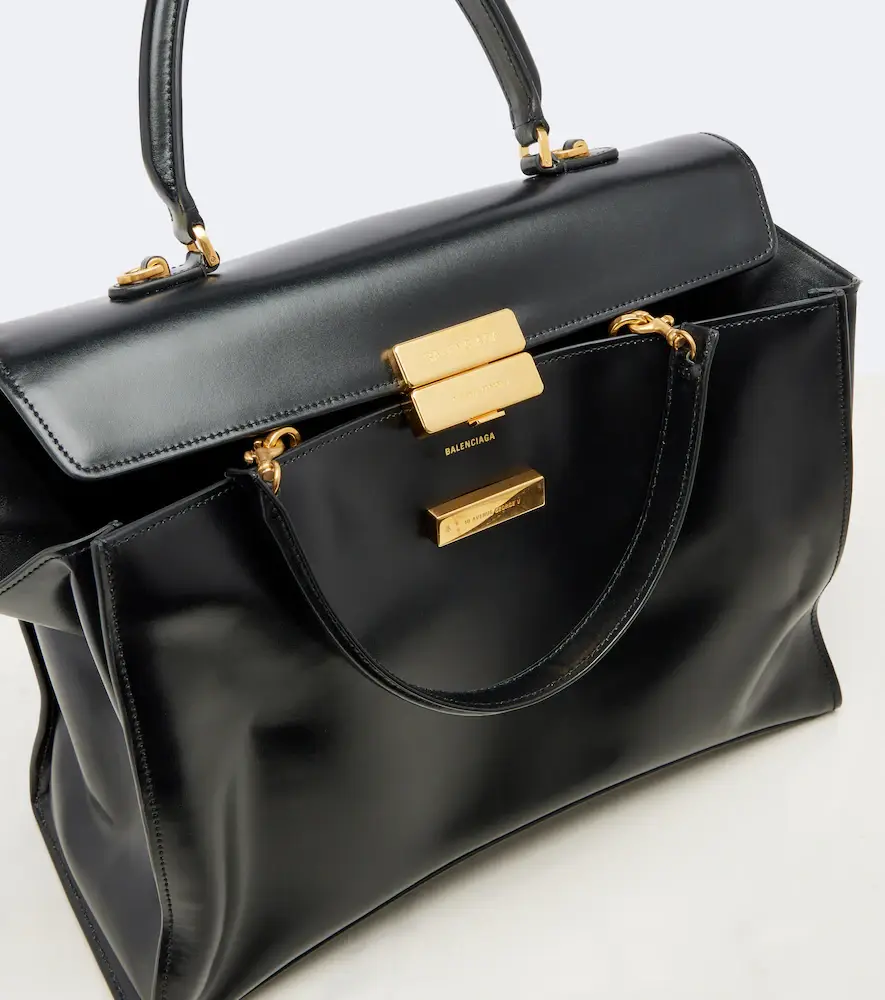 Balenciaga Hourglass Avenue Medium leather top-handle bag | Thumbnail 4 Balenciaga Hourglass Avenue Medium leather top-handle bag | Thumbnail 4