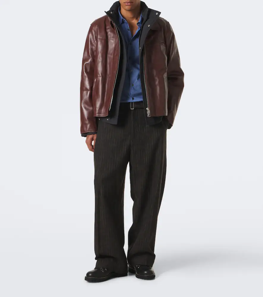 Sacai Layered leather down jacket | Thumbnail 5 Sacai Layered leather down jacket | Thumbnail 5