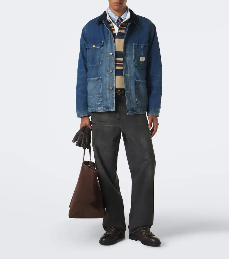 Polo Ralph Lauren Corduroy-trimmed denim jacket | Thumbnail 3