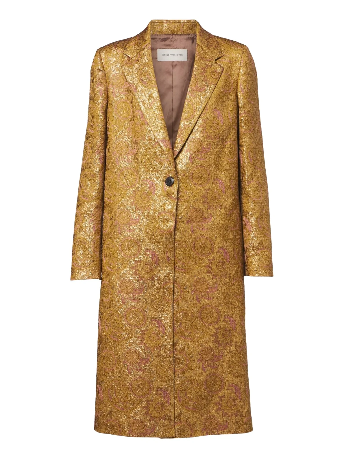 Jacquard linen, cotton, and silk-blend coat Jacquard linen, cotton, and silk-blend coat