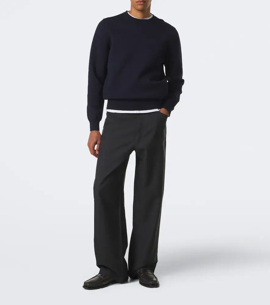 Prada Virgin wool wide-leg pants | Thumbnail 4 Prada Virgin wool wide-leg pants | Thumbnail 4
