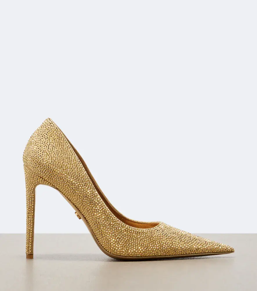 Gucci Donna embellished leather pumps | Thumbnail 2