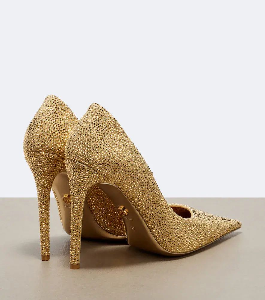 Gucci Donna embellished leather pumps | Thumbnail 3