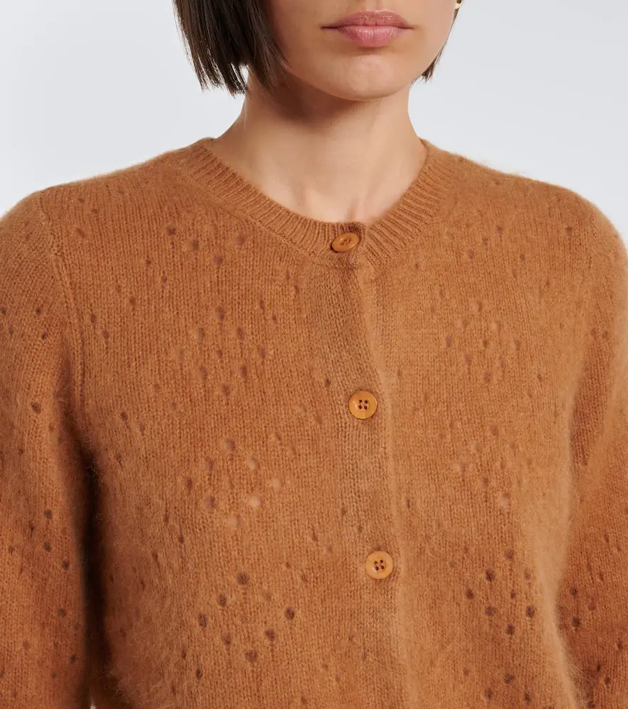 Frame Pointelle wool and cashmere cardigan | Thumbnail 2 Frame Pointelle wool and cashmere cardigan | Thumbnail 2