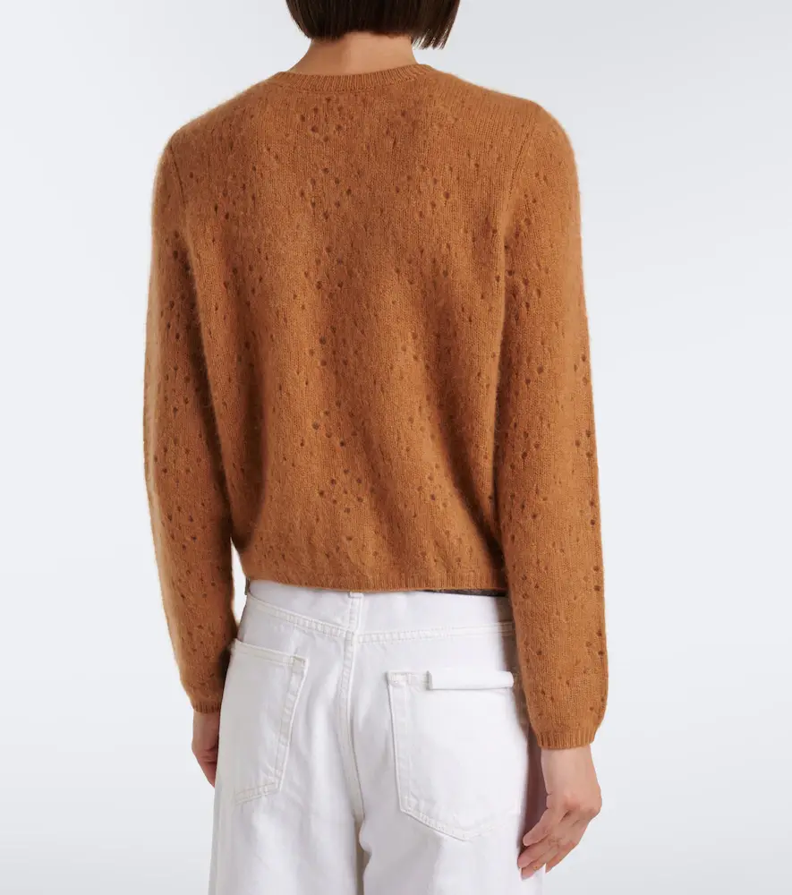 Frame Pointelle wool and cashmere cardigan | Thumbnail 6 Frame Pointelle wool and cashmere cardigan | Thumbnail 6