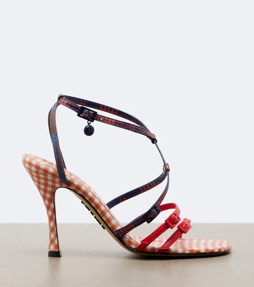 Loewe x Cosima von Bonin New Comic leather sandals | Thumbnail 3