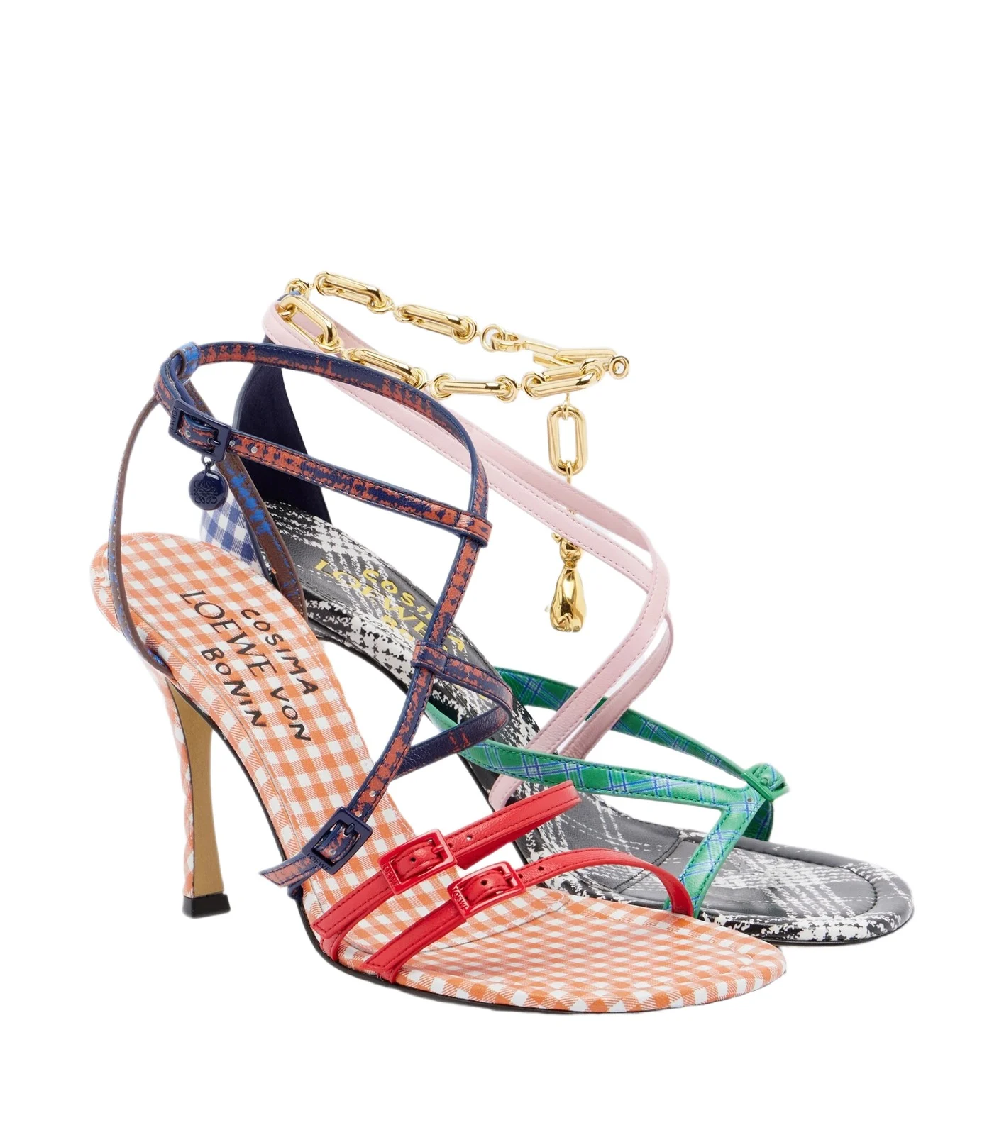 Loewe x Cosima von Bonin New Comic leather sandals