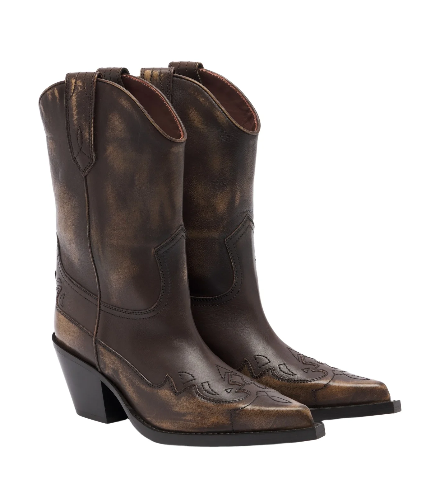 Dakota distressed leather cowboy boots Dakota distressed leather cowboy boots