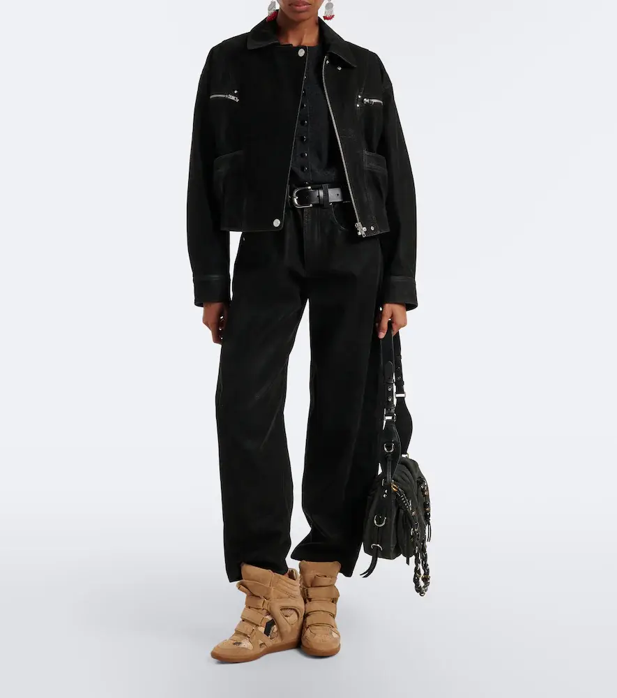 Isabel Marant Bekett leather and suede wedge sneakers | Thumbnail 6