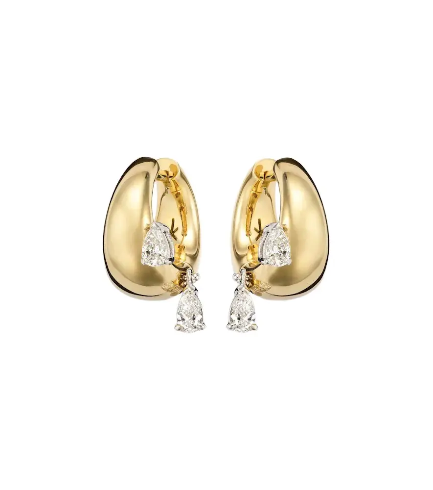 Me 18kt gold earrings with diamonds Me 18kt gold earrings with diamonds