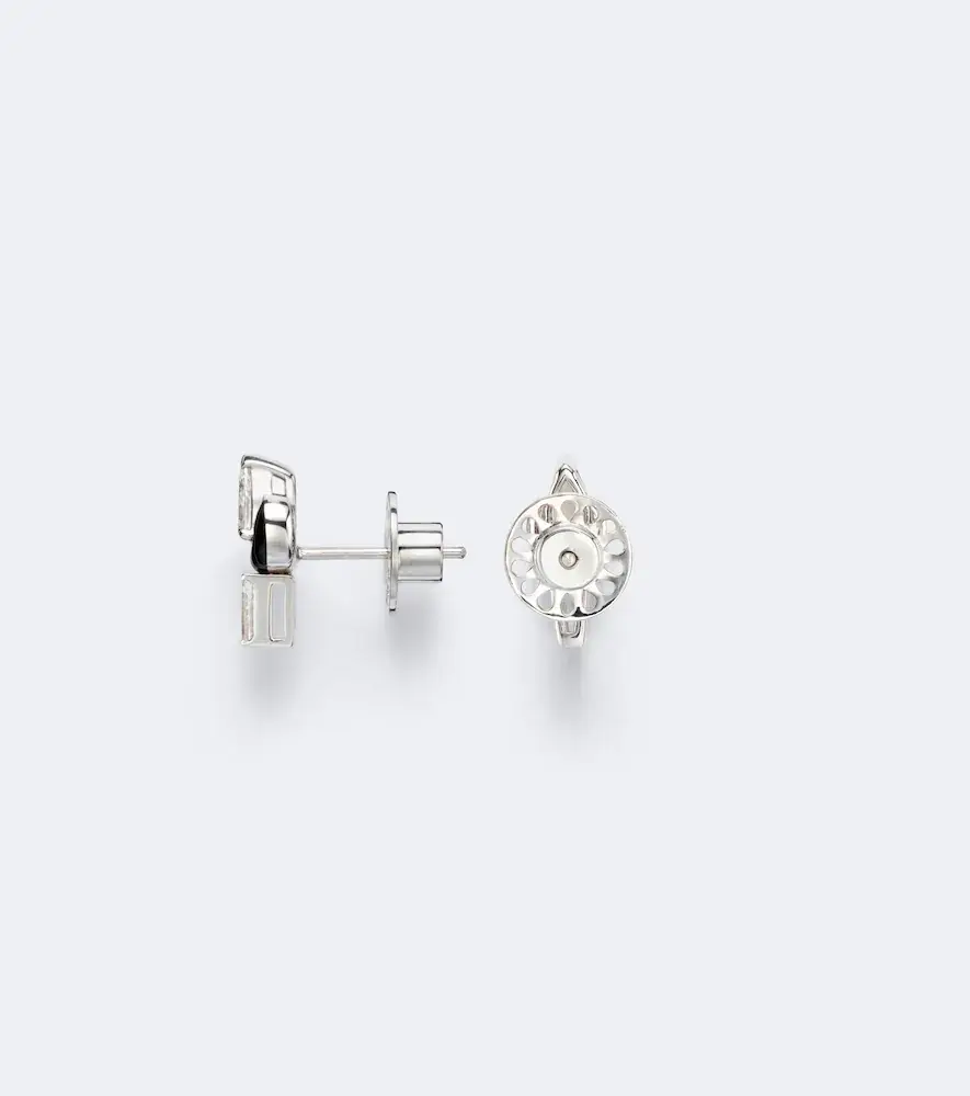Nikos Koulis Oui 18kt white gold and enamel earrings with diamonds | Thumbnail 4 Nikos Koulis Oui 18kt white gold and enamel earrings with diamonds | Thumbnail 4