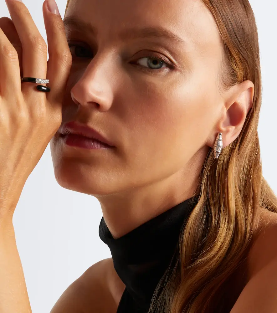 Nikos Koulis Spectrum Large 18kt white gold earrings with diamonds | Thumbnail 2 Nikos Koulis Spectrum Large 18kt white gold earrings with diamonds | Thumbnail 2