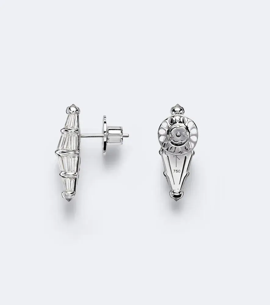Nikos Koulis Spectrum Large 18kt white gold earrings with diamonds | Thumbnail 4 Nikos Koulis Spectrum Large 18kt white gold earrings with diamonds | Thumbnail 4