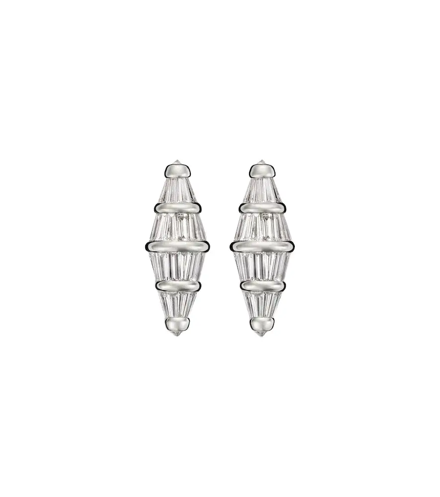 Spectrum Large 18kt white gold earrings with diamonds Spectrum Large 18kt white gold earrings with diamonds