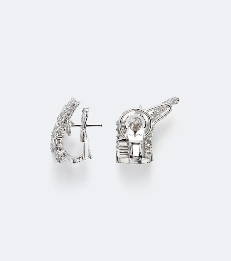 YEPREM Y-Couture 18kt white gold earrings with diamonds | Thumbnail 4