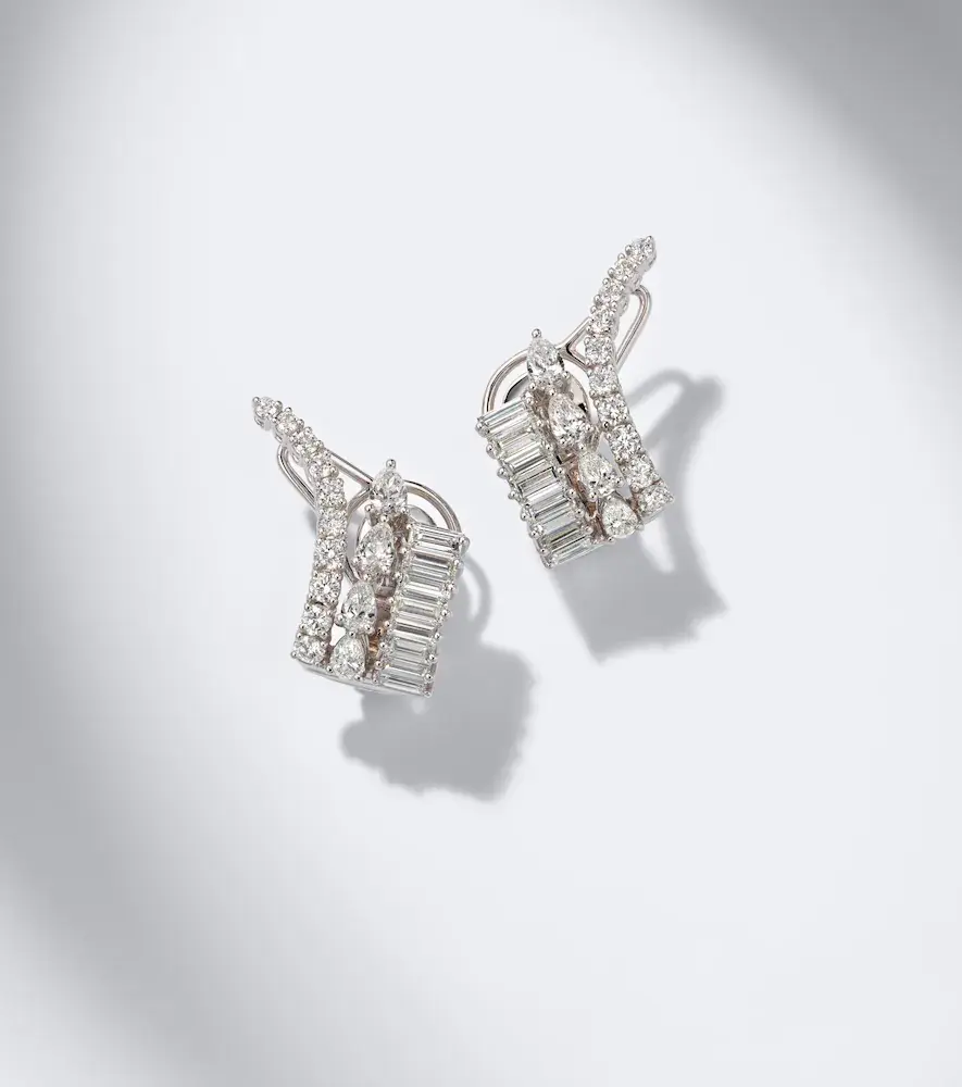YEPREM Y-Couture 18kt white gold earrings with diamonds | Thumbnail 5