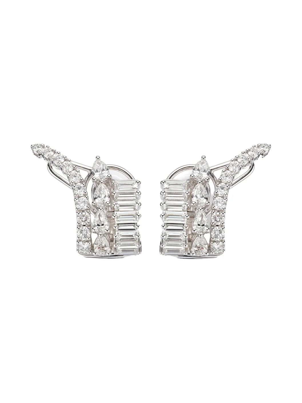 Y-Couture 18kt white gold earrings with diamonds