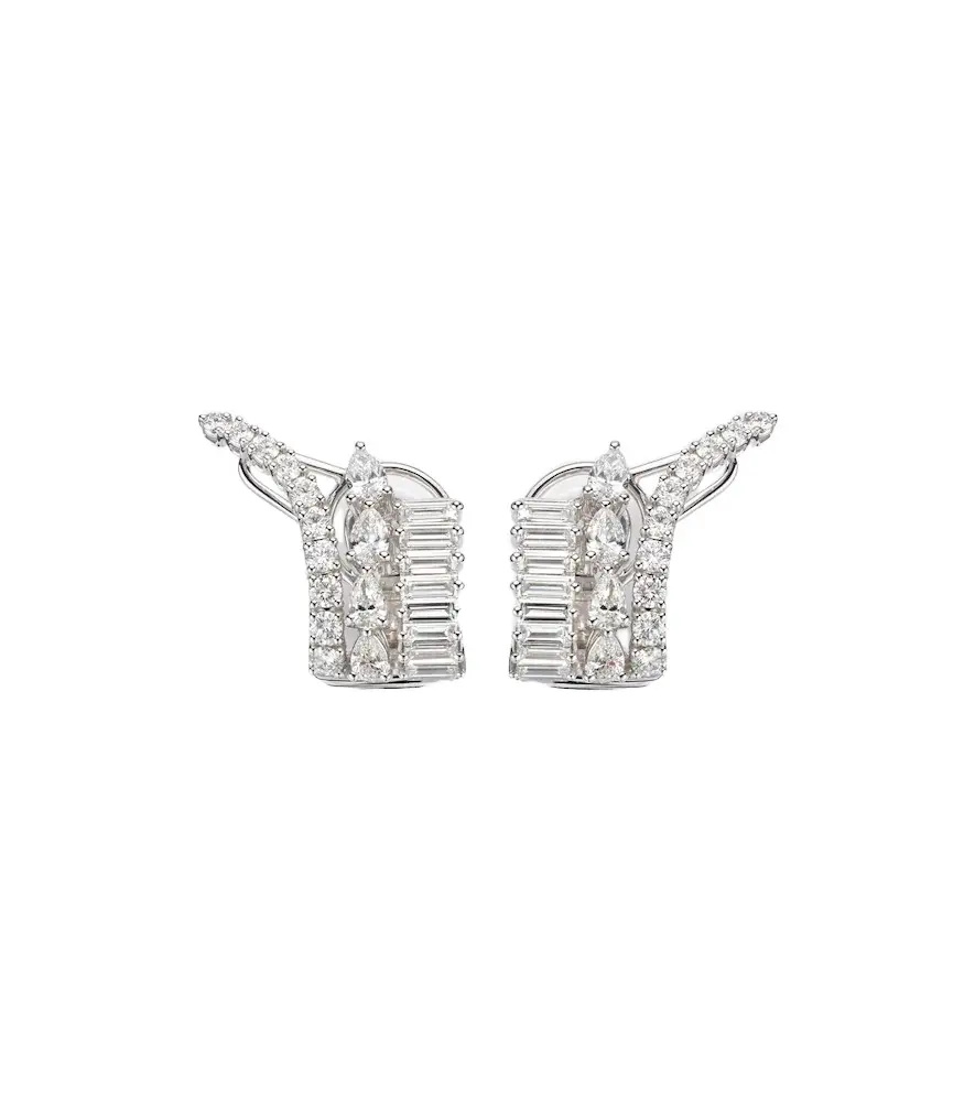 Y-Couture 18kt white gold earrings with diamonds Y-Couture 18kt white gold earrings with diamonds