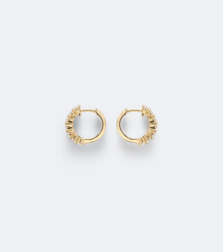Bucherer Fine Jewellery Baguette Love 18kt gold hoop earrings with diamonds | Thumbnail 4 Bucherer Fine Jewellery Baguette Love 18kt gold hoop earrings with diamonds | Thumbnail 4