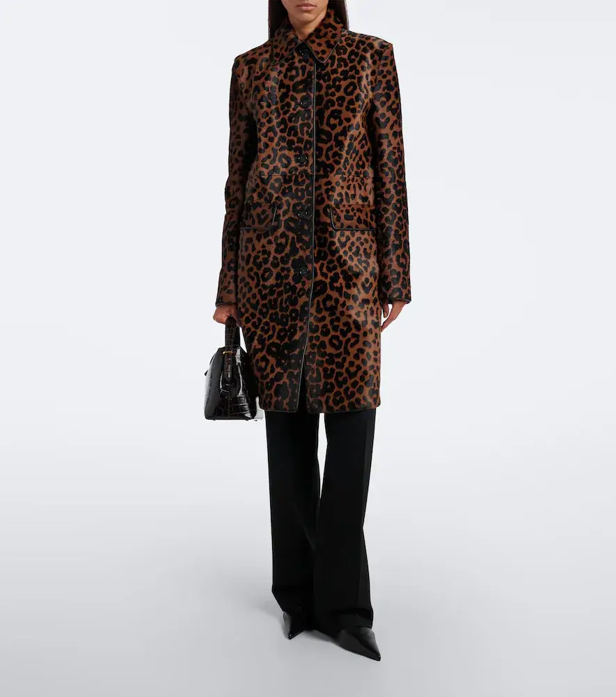 TOTEME Leopard-print calf hair coat | Thumbnail 3