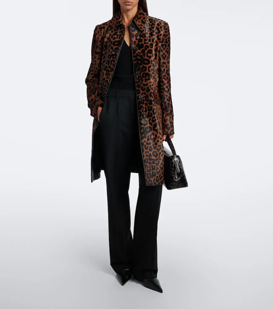 TOTEME Leopard-print calf hair coat | Thumbnail 6