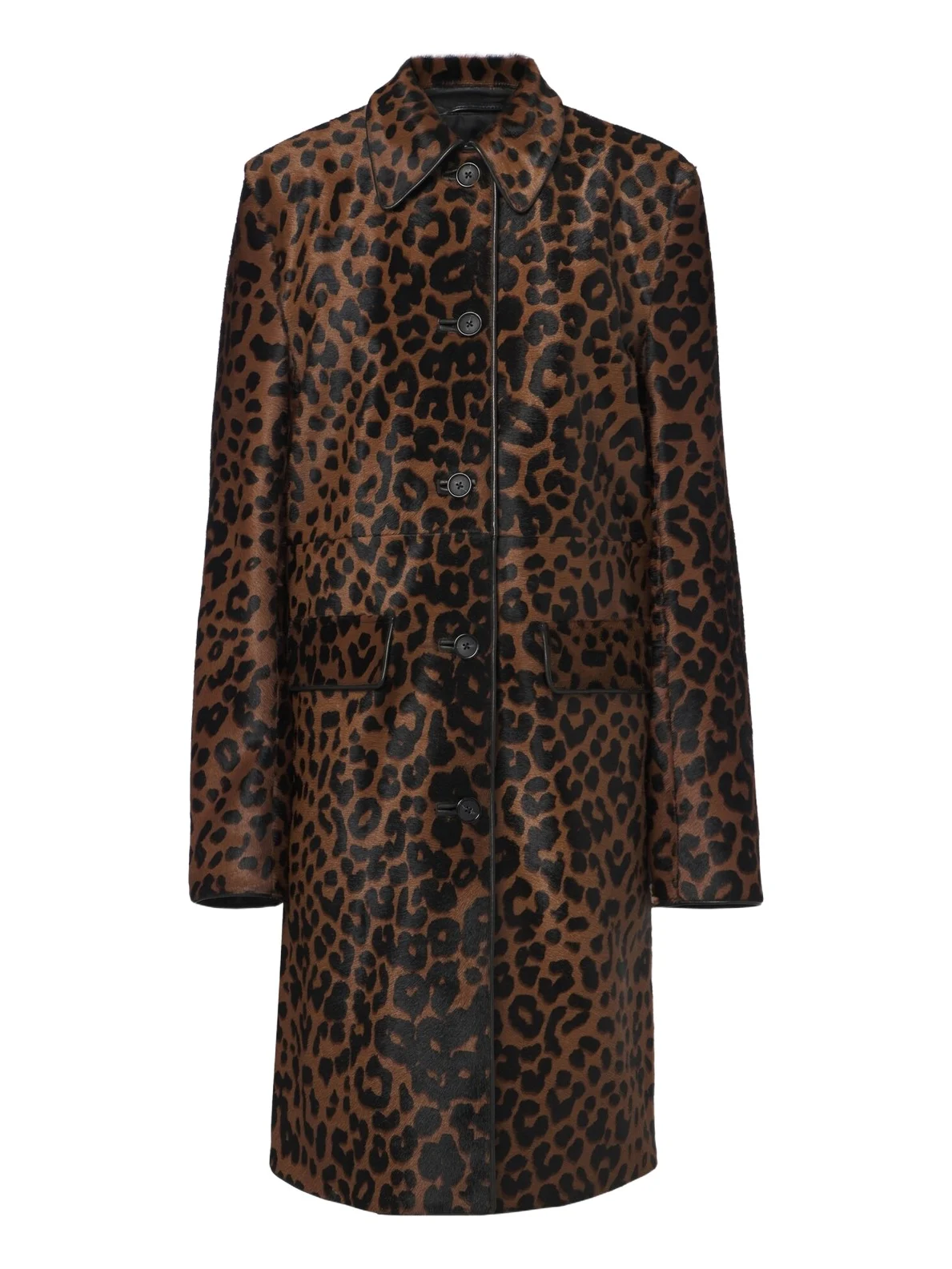 TOTEME Leopard-print calf hair coat