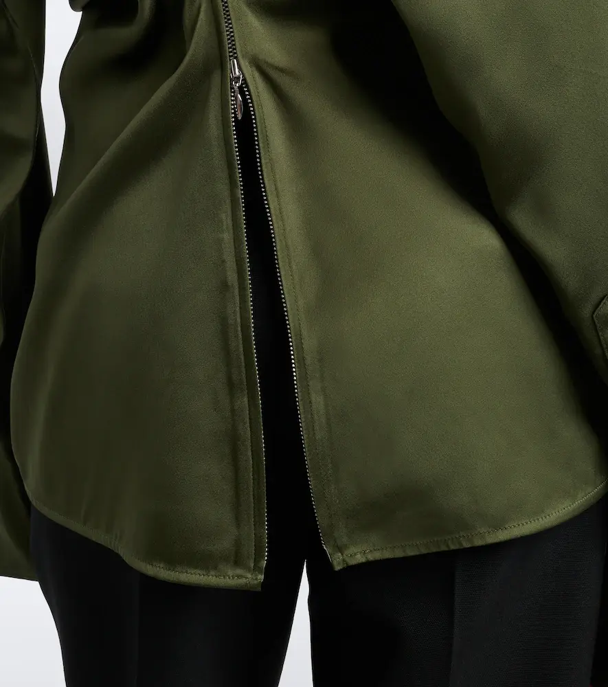 TOTEME Slouch draped crêpe satin blouse | Thumbnail 2 TOTEME Slouch draped crêpe satin blouse | Thumbnail 2