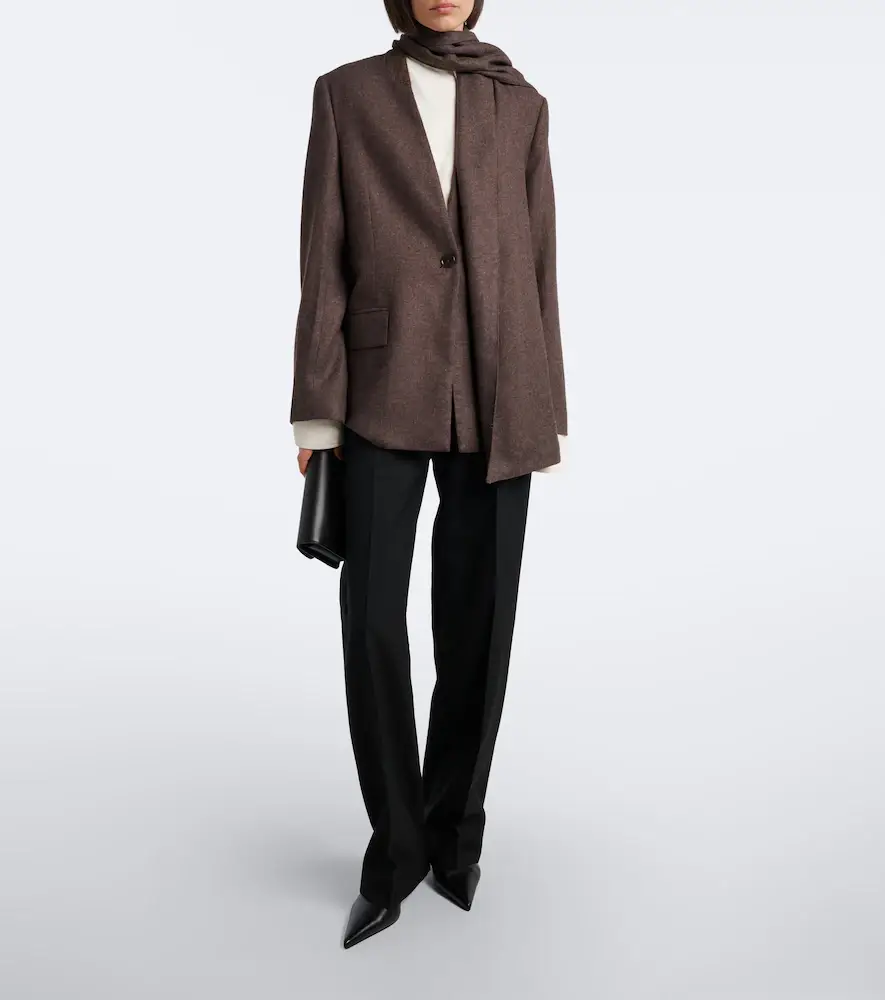 TOTEME Scarf-detail blazer | Thumbnail 5 TOTEME Scarf-detail blazer | Thumbnail 5