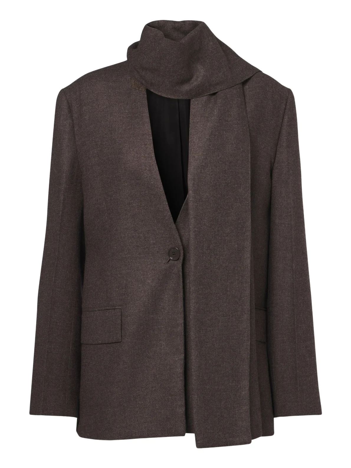 Scarf-detail blazer Scarf-detail blazer