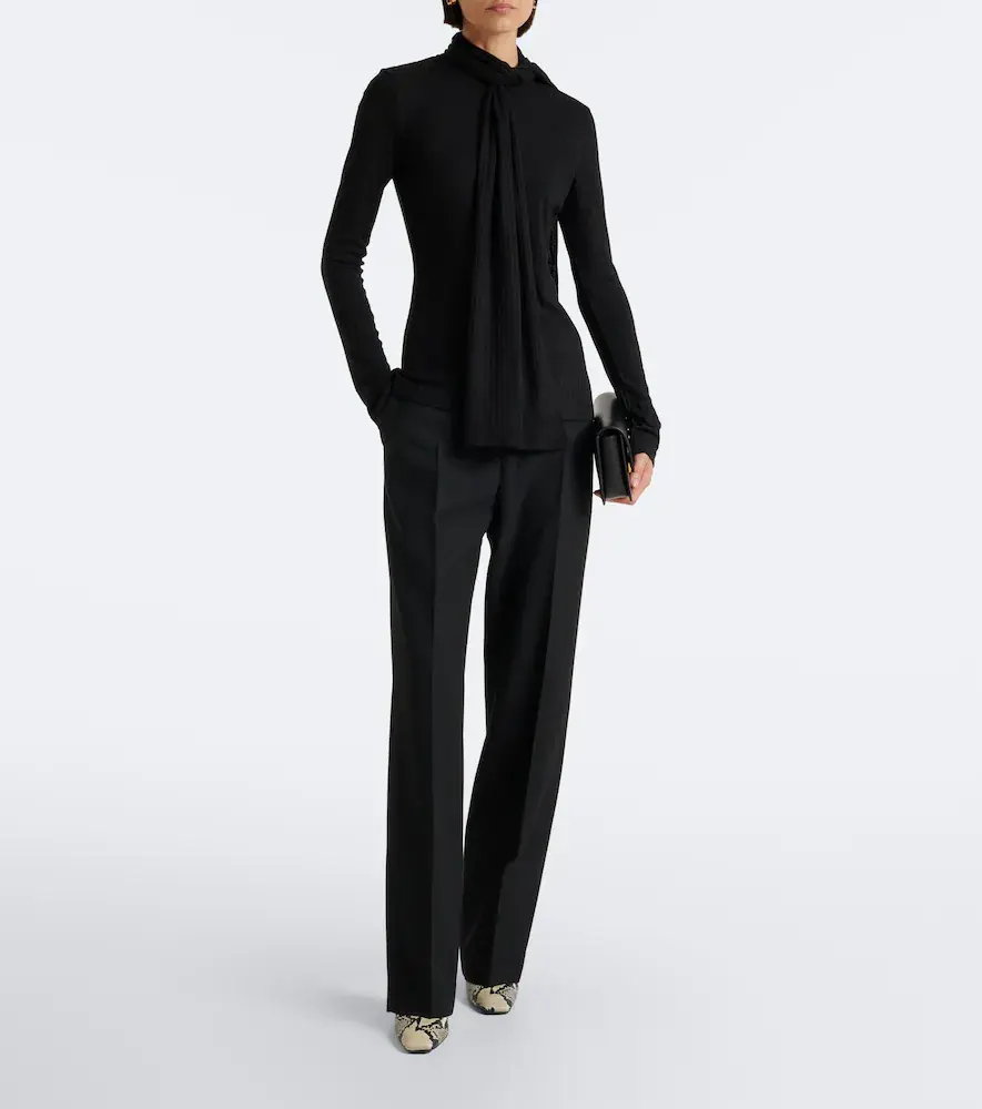 TOTEME Tie-neck jersey cardigan | Thumbnail 2 TOTEME Tie-neck jersey cardigan | Thumbnail 2