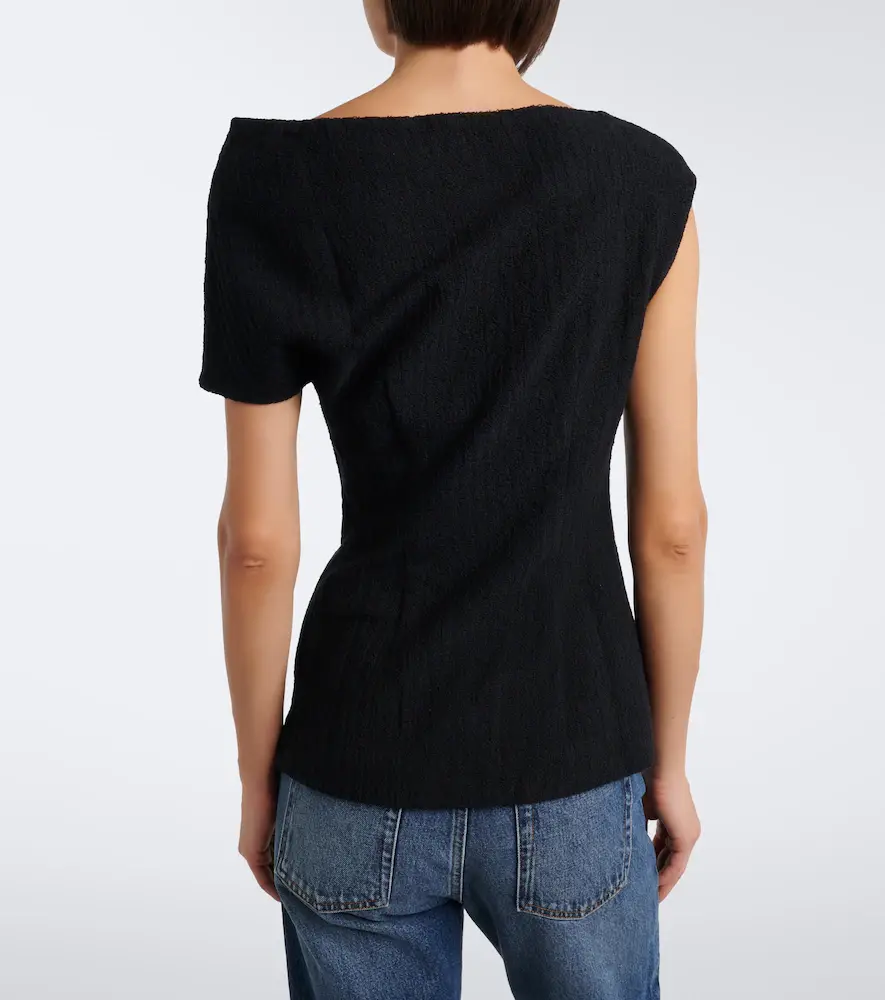 TOTEME One-shoulder cotton top | Thumbnail 2 TOTEME One-shoulder cotton top | Thumbnail 2