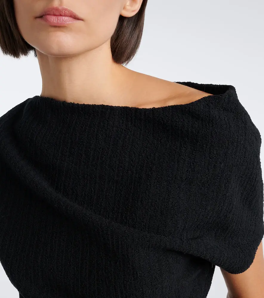 TOTEME One-shoulder cotton top | Thumbnail 5 TOTEME One-shoulder cotton top | Thumbnail 5
