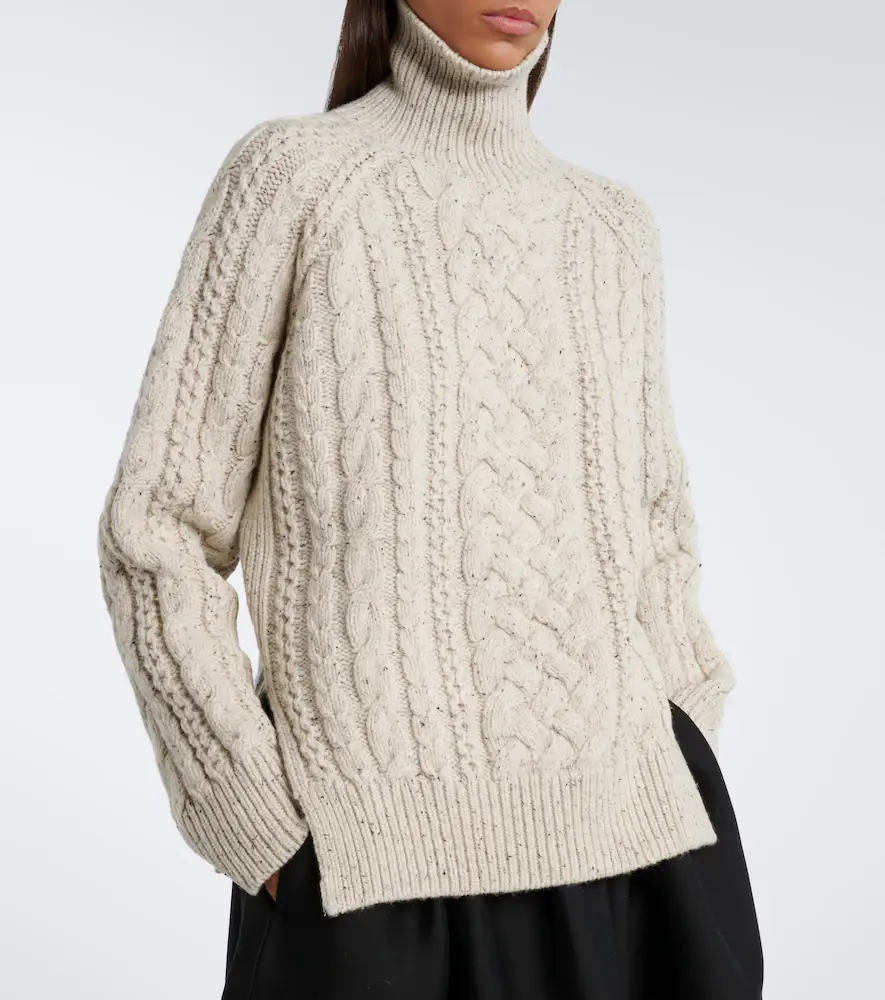 TOTEME Cable-knit wool turtleneck sweater | Thumbnail 2 TOTEME Cable-knit wool turtleneck sweater | Thumbnail 2
