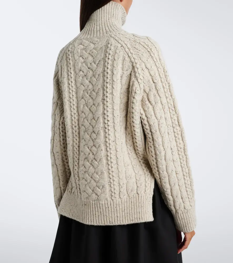 TOTEME Cable-knit wool turtleneck sweater | Thumbnail 3 TOTEME Cable-knit wool turtleneck sweater | Thumbnail 3