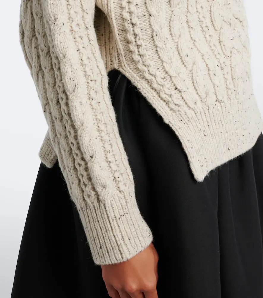 TOTEME Cable-knit wool turtleneck sweater | Thumbnail 4 TOTEME Cable-knit wool turtleneck sweater | Thumbnail 4