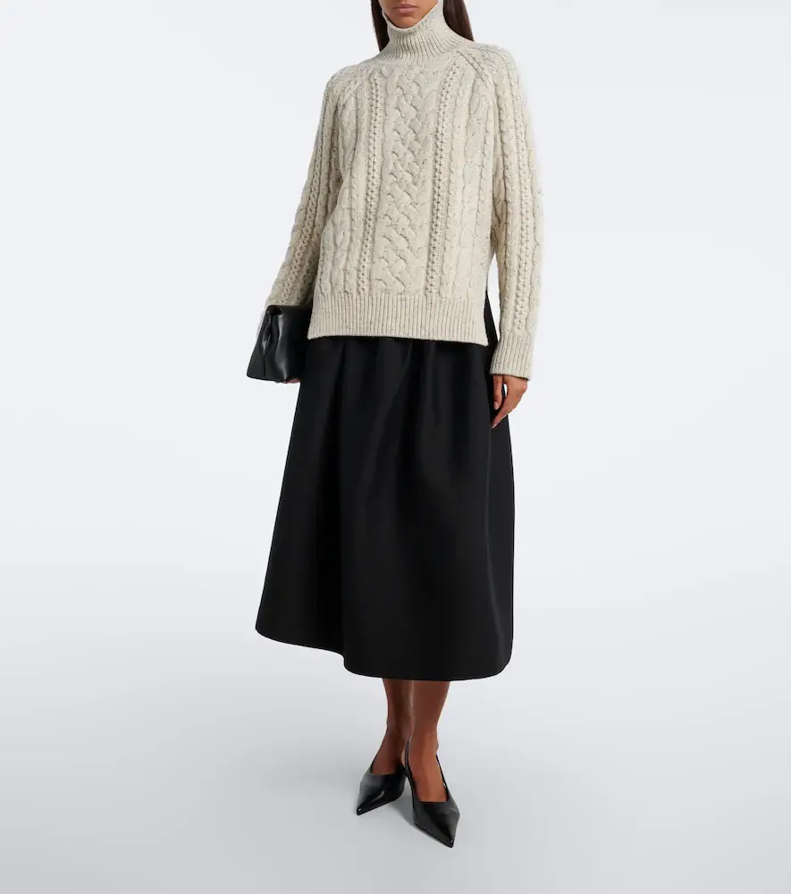TOTEME Cable-knit wool turtleneck sweater | Thumbnail 5 TOTEME Cable-knit wool turtleneck sweater | Thumbnail 5