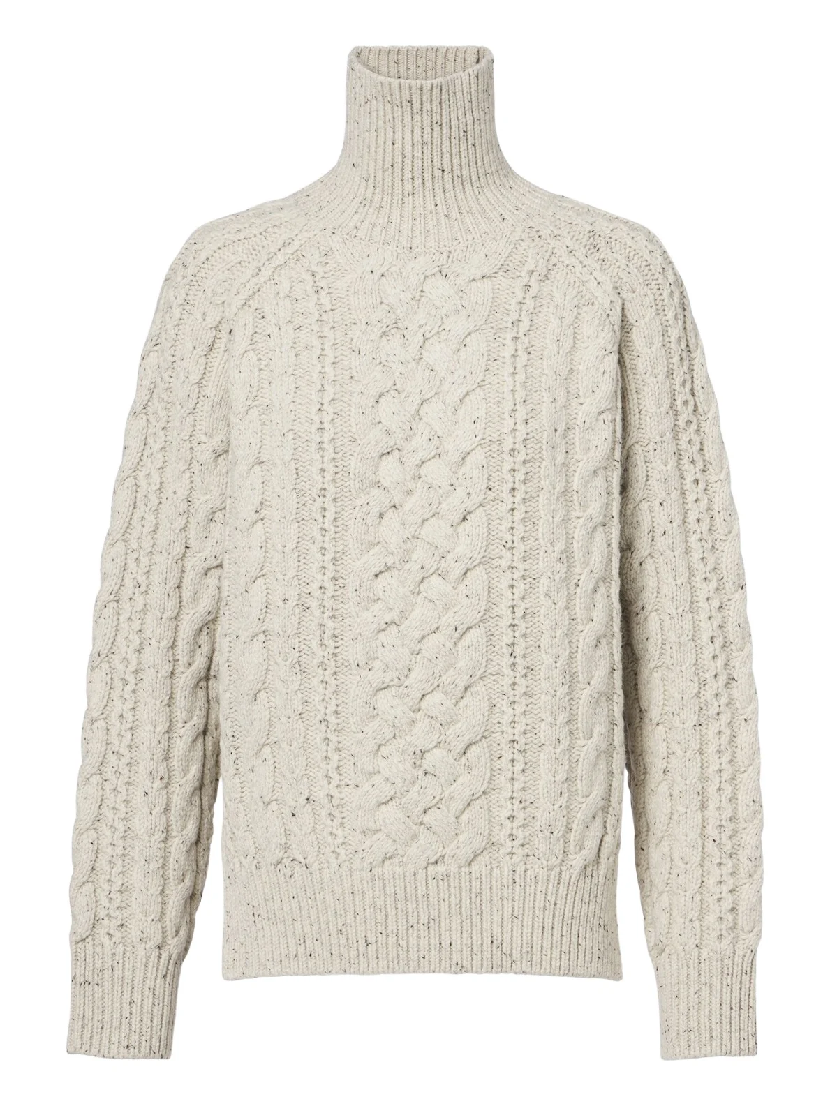 Cable-knit wool turtleneck sweater Cable-knit wool turtleneck sweater