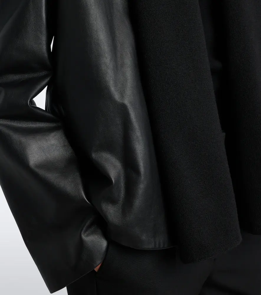 TOTEME Tie-neck leather jacket | Thumbnail 2 TOTEME Tie-neck leather jacket | Thumbnail 2