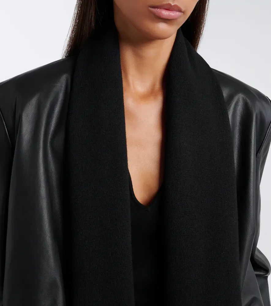 TOTEME Tie-neck leather jacket | Thumbnail 4 TOTEME Tie-neck leather jacket | Thumbnail 4