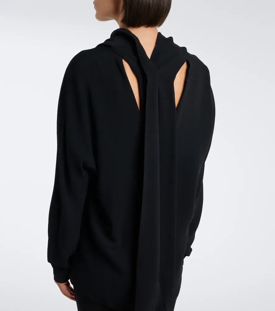 TOTEME Tie-neck satin blouse | Thumbnail 7 TOTEME Tie-neck satin blouse | Thumbnail 7