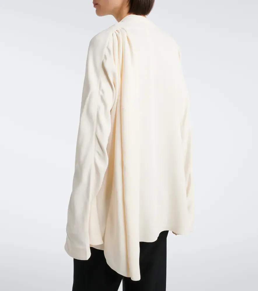 TOTEME Draped cady blouse | Thumbnail 6 TOTEME Draped cady blouse | Thumbnail 6