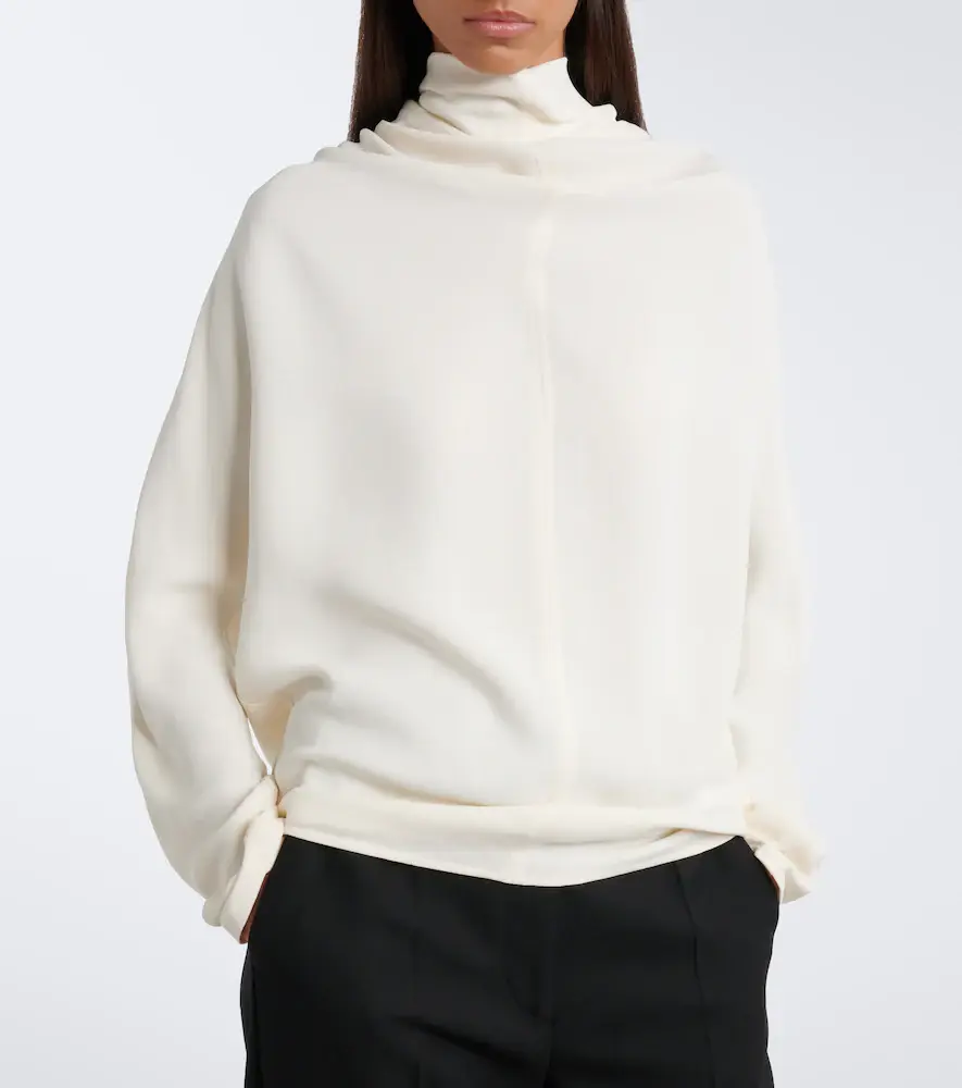 TOTEME Tie-neck satin blouse | Thumbnail 5 TOTEME Tie-neck satin blouse | Thumbnail 5