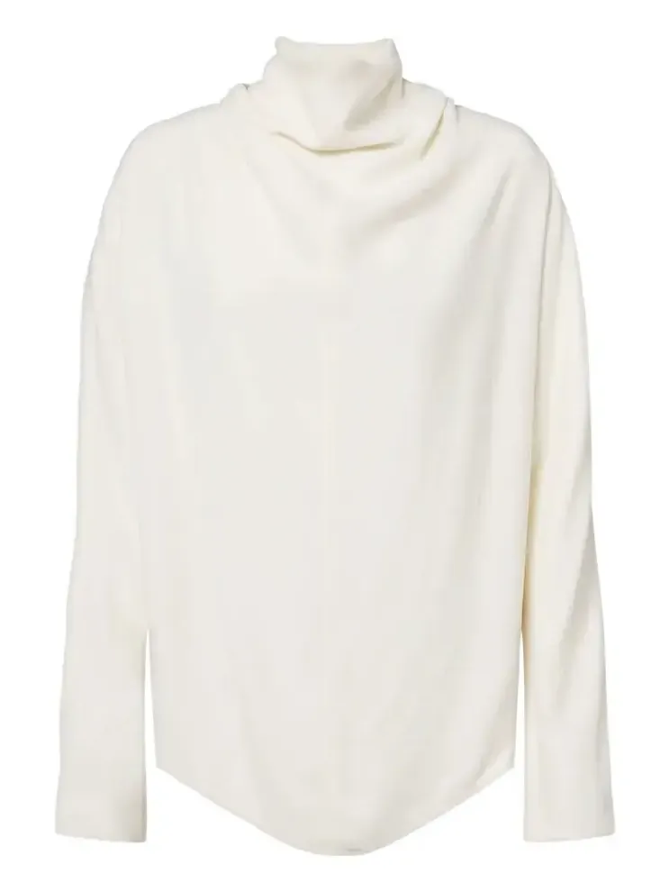 TOTEME Tie-neck satin blouse