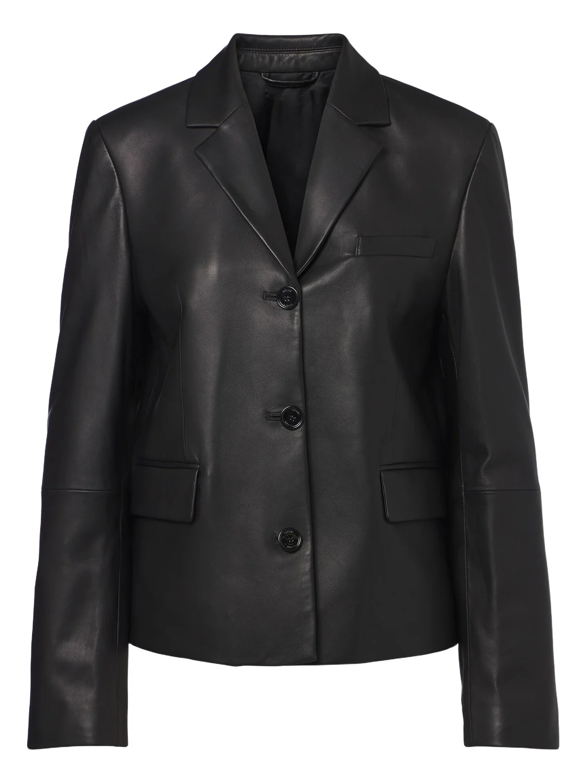 Leather blazer