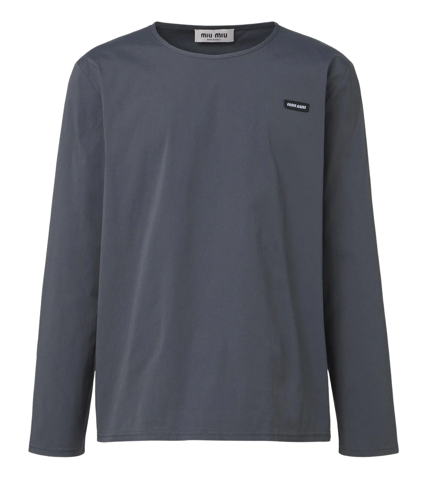 Miu Miu Cotton-blend poplin T-shirt